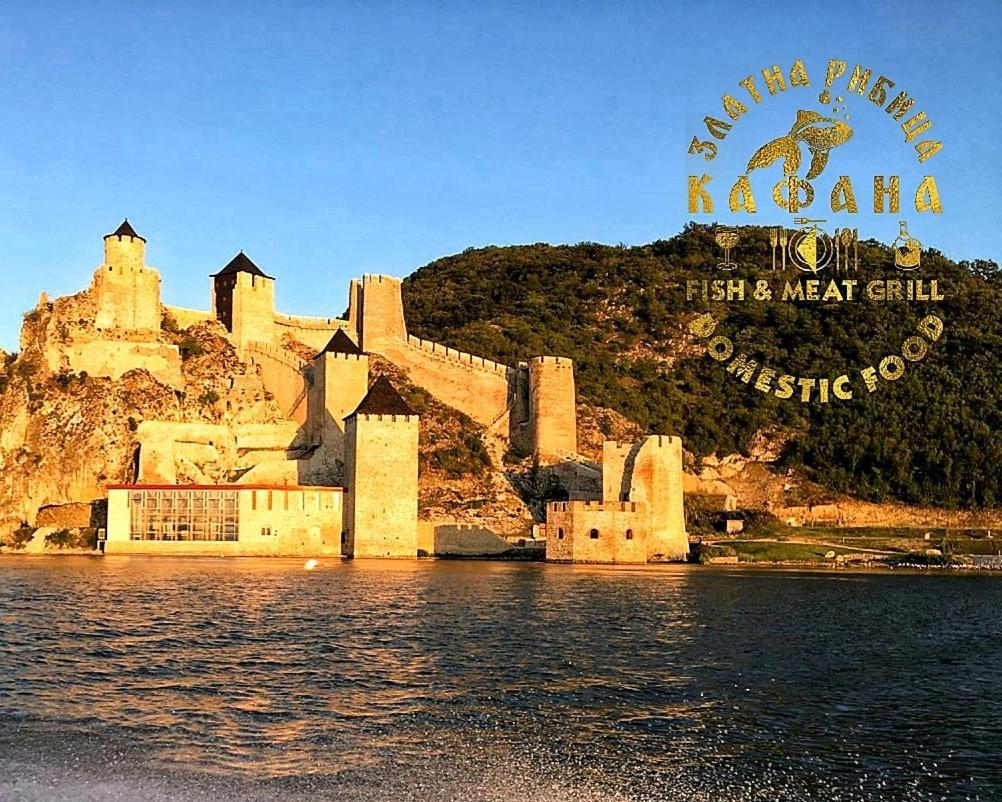 Апартаменты Zlatna Ribica Голубац Экстерьер фото
